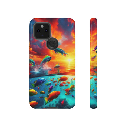 Vibrant Fishing Enthuiast Phone Tough Case