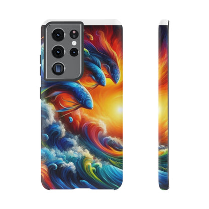 Vibrant Fishing Enthuiast Phone Tough Case