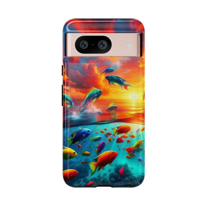 Vibrant Fishing Enthuiast Phone Tough Case