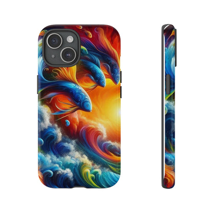 Vibrant Fishing Enthuiast Phone Tough Case