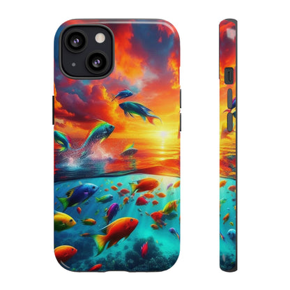 Vibrant Fishing Enthuiast Phone Tough Case