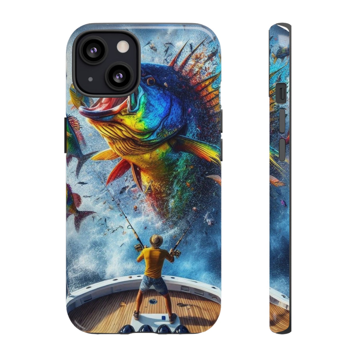 Vibrant Fishing Enthuiast Phone Tough Case