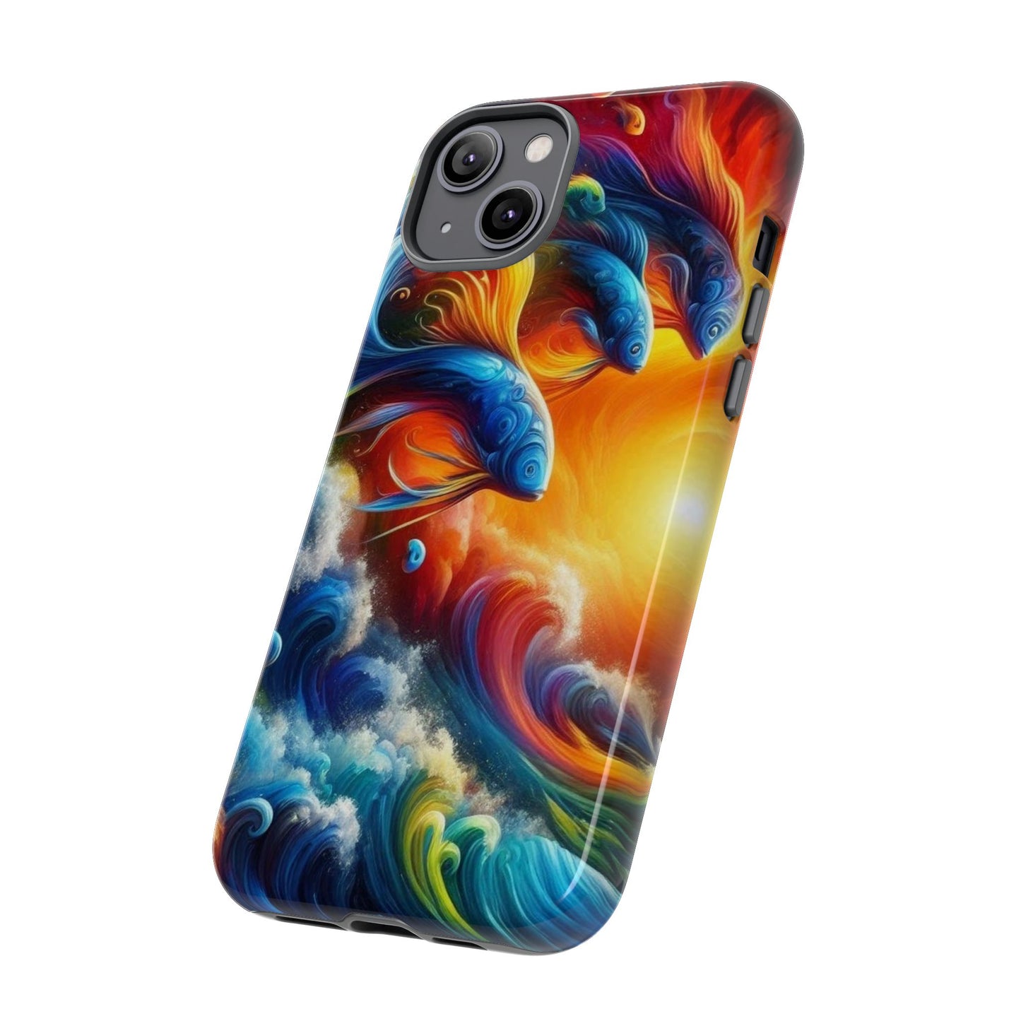 Vibrant Fishing Enthuiast Phone Tough Case