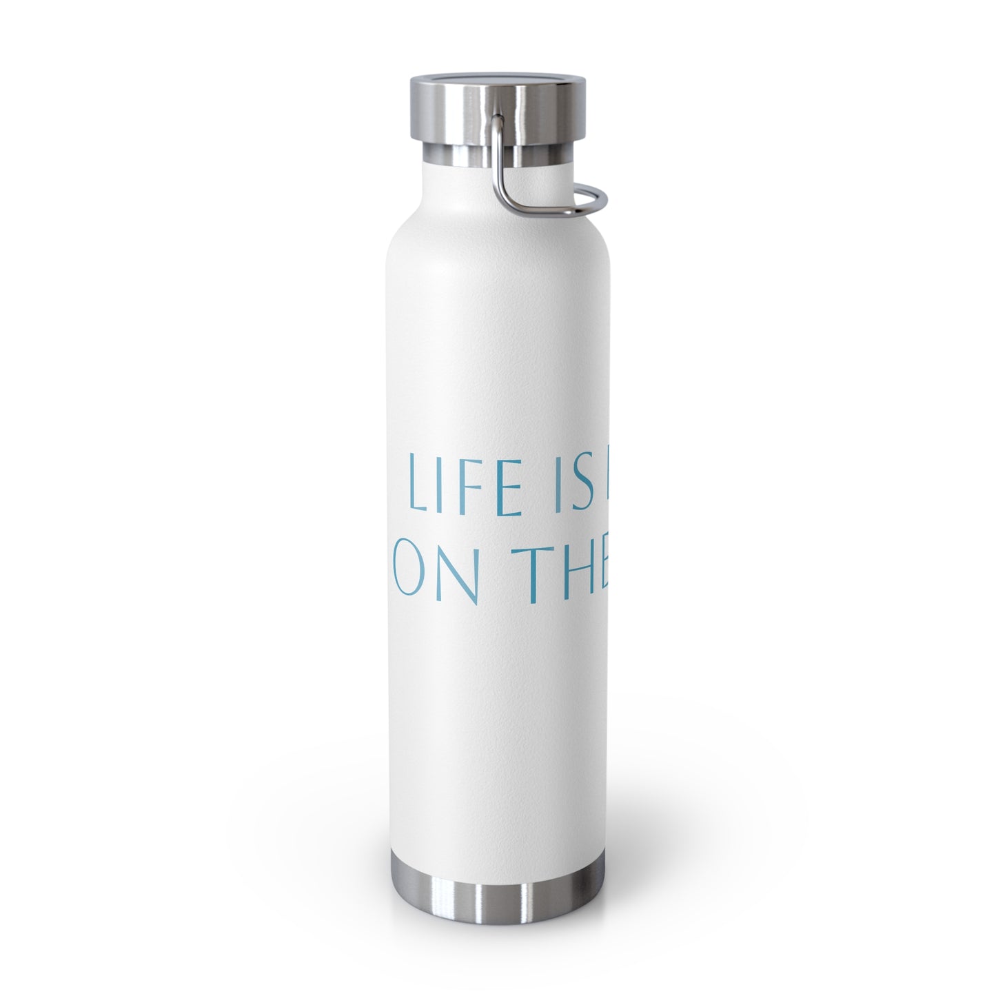 Water Bottle, Life is Better on the Water design, Stainless Steel Insulated Bottle, 22oz, Gift for Outdoorsy People, Beach Vacation