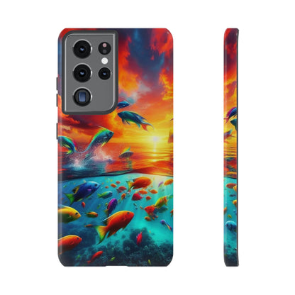 Vibrant Fishing Enthuiast Phone Tough Case