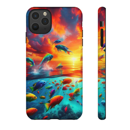 Vibrant Fishing Enthuiast Phone Tough Case