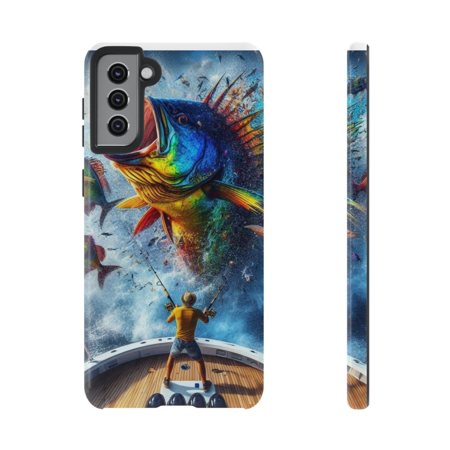 Vibrant Fishing Enthuiast Phone Tough Case