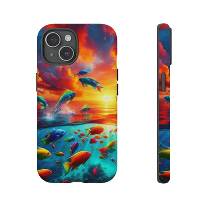 Vibrant Fishing Enthuiast Phone Tough Case