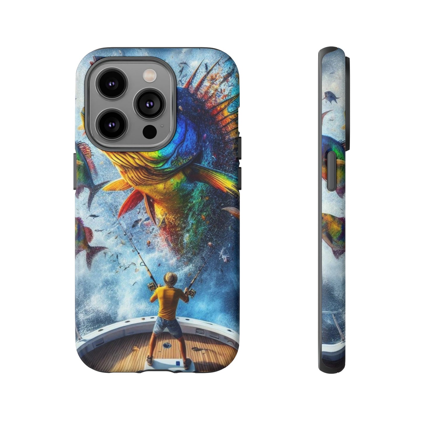 Vibrant Fishing Enthuiast Phone Tough Case