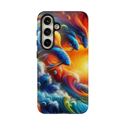 Vibrant Fishing Enthuiast Phone Tough Case