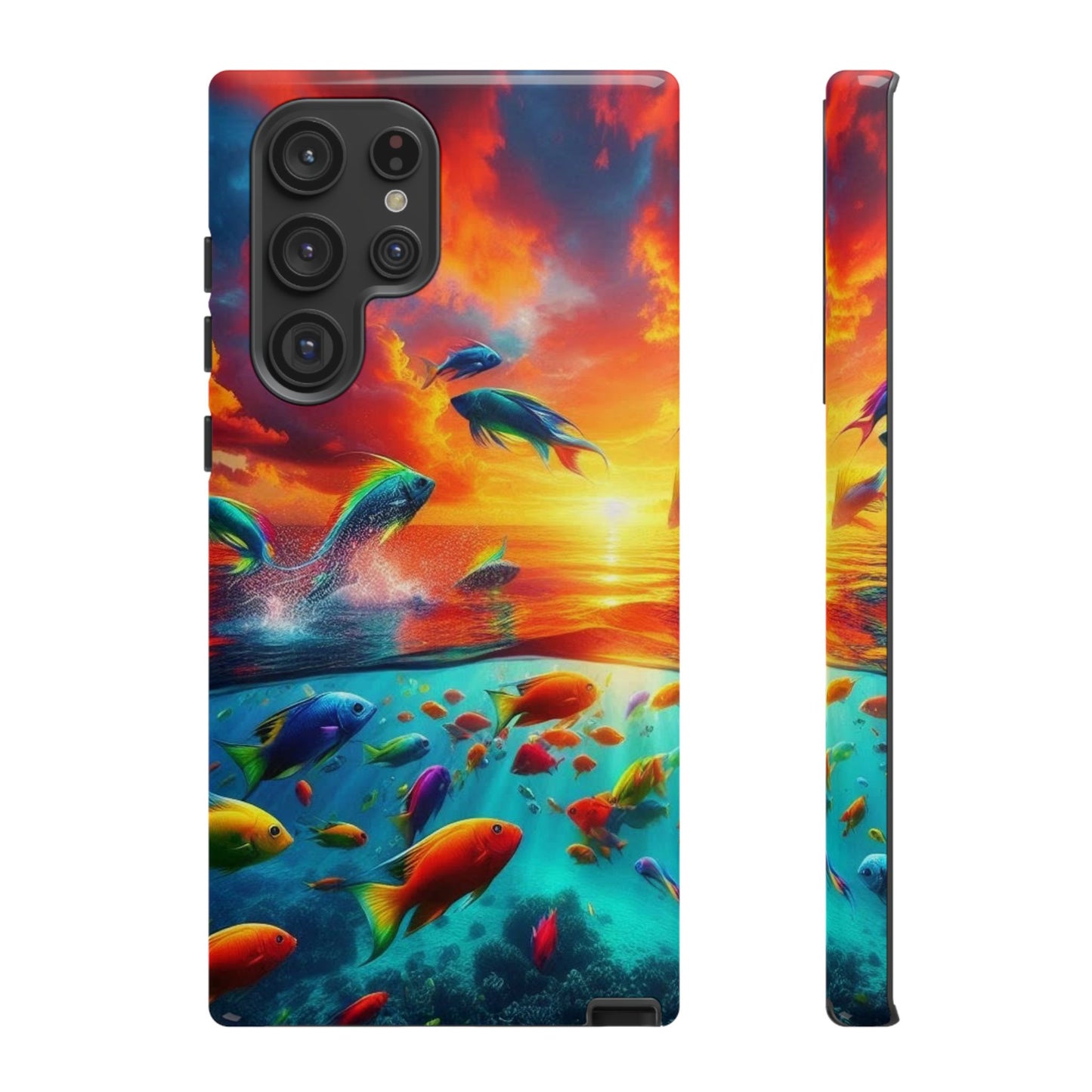 Vibrant Fishing Enthuiast Phone Tough Case