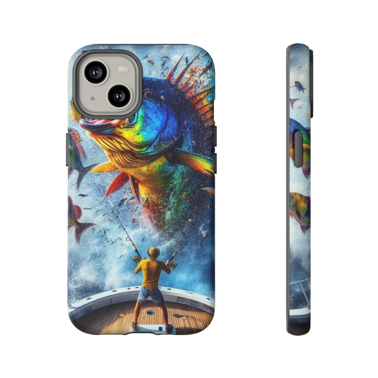 Vibrant Fishing Enthuiast Phone Tough Case