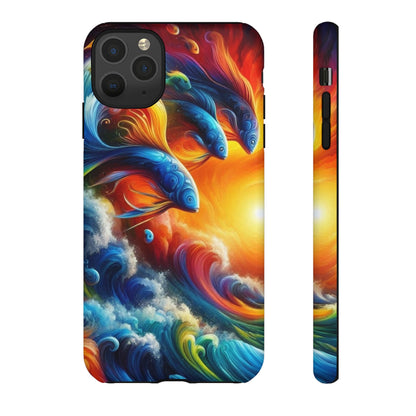 Vibrant Fishing Enthuiast Phone Tough Case