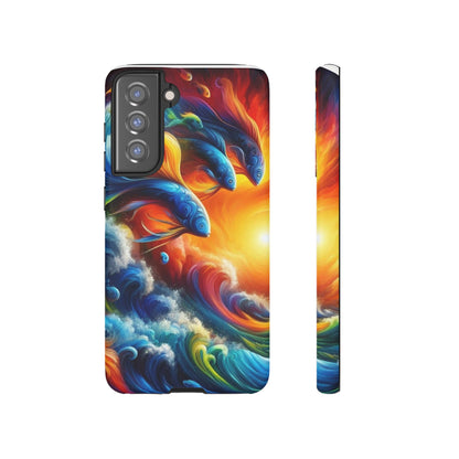 Vibrant Fishing Enthuiast Phone Tough Case