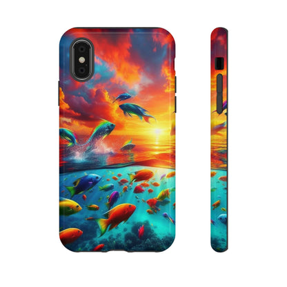 Vibrant Fishing Enthuiast Phone Tough Case