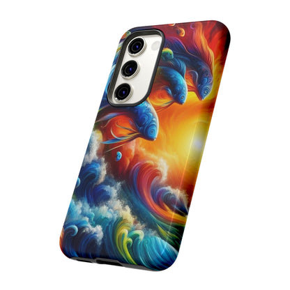 Vibrant Fishing Enthuiast Phone Tough Case