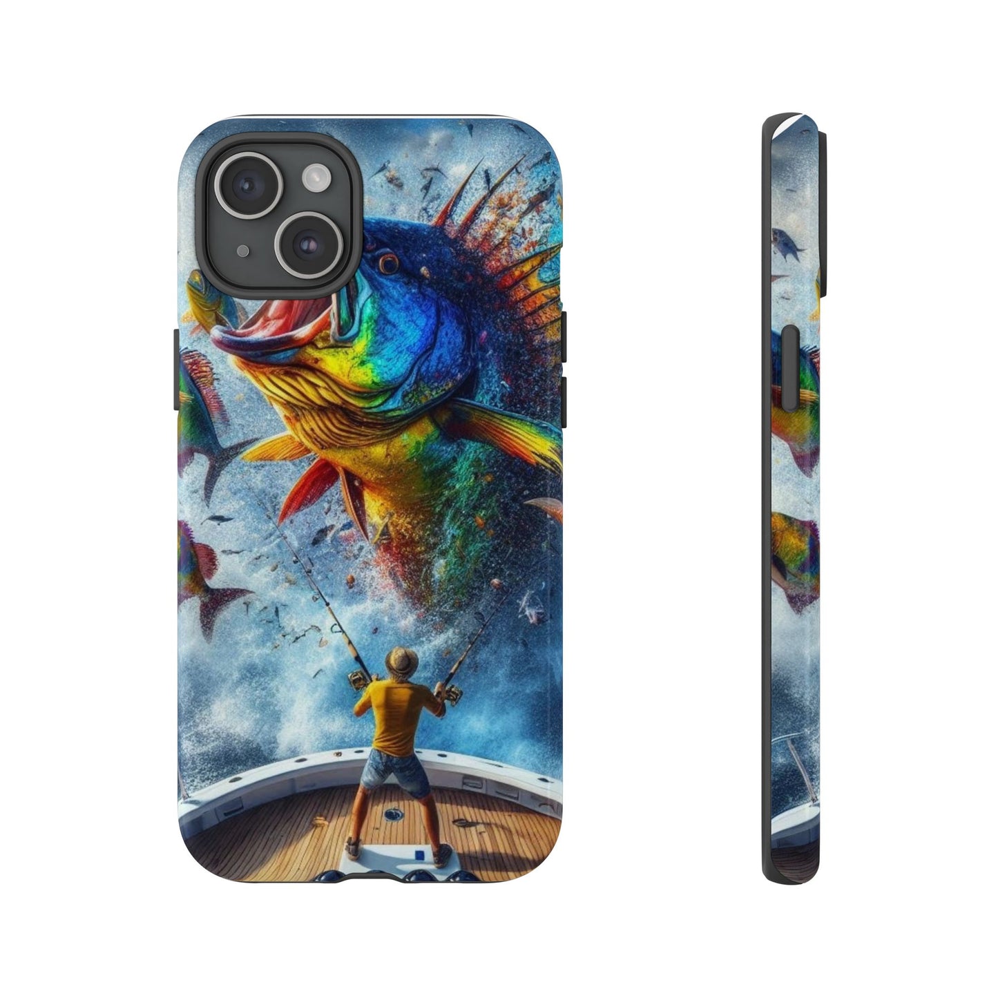 Vibrant Fishing Enthuiast Phone Tough Case