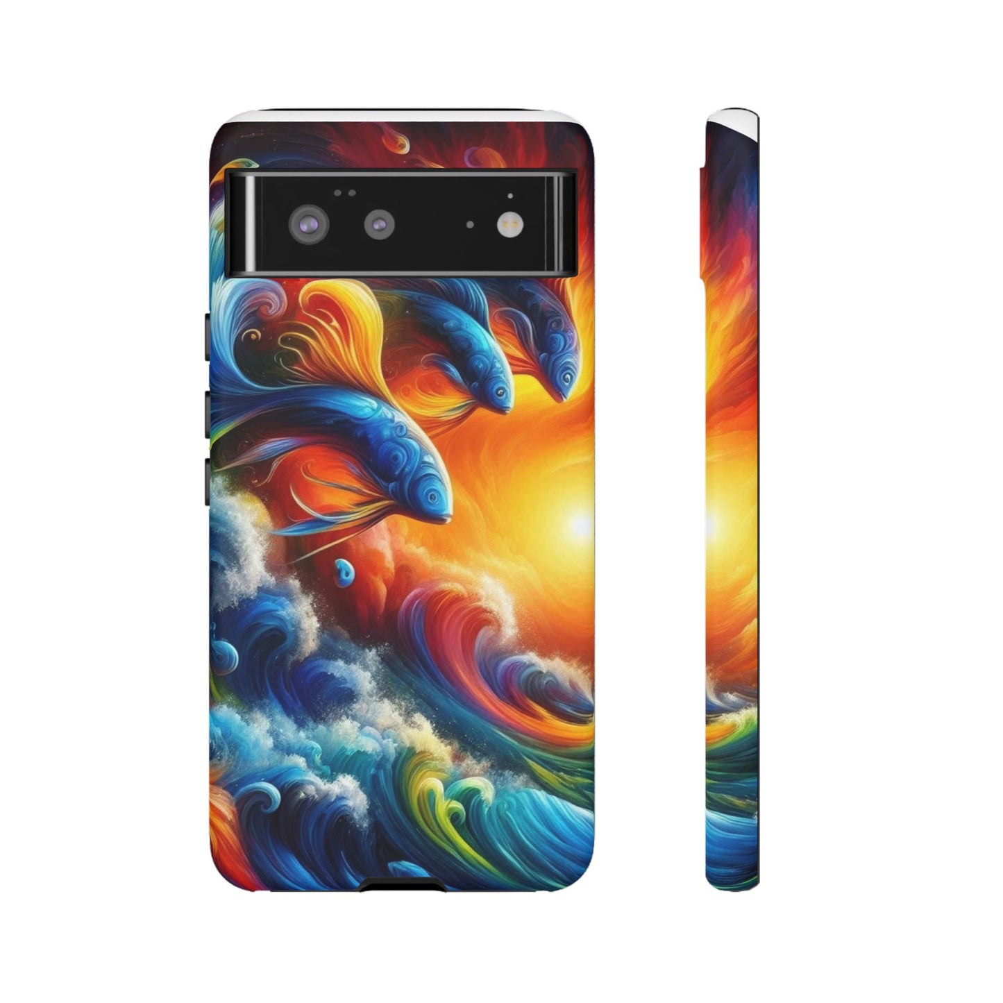 Vibrant Fishing Enthuiast Phone Tough Case