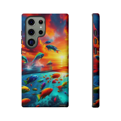 Vibrant Fishing Enthuiast Phone Tough Case