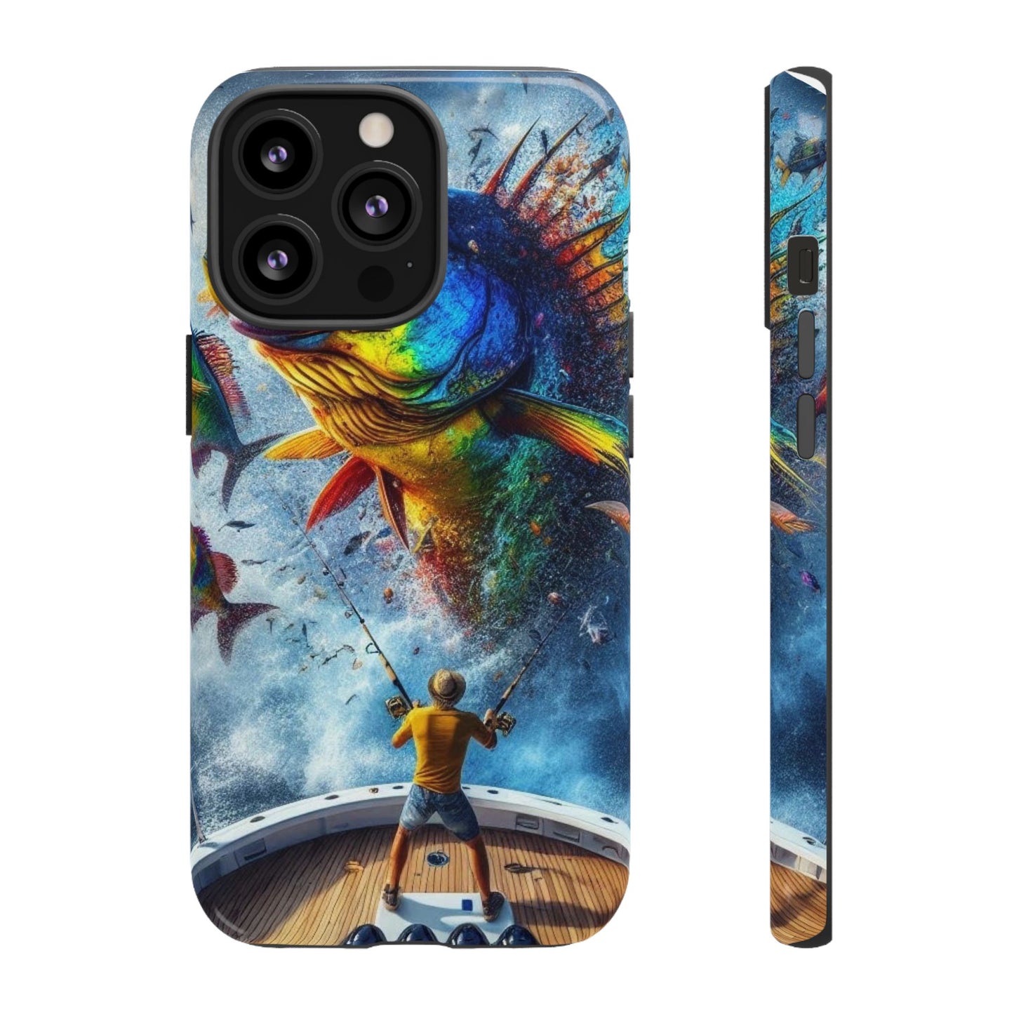 Vibrant Fishing Enthuiast Phone Tough Case