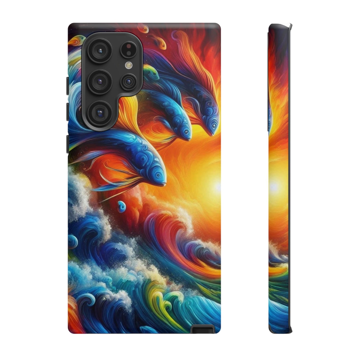 Vibrant Fishing Enthuiast Phone Tough Case