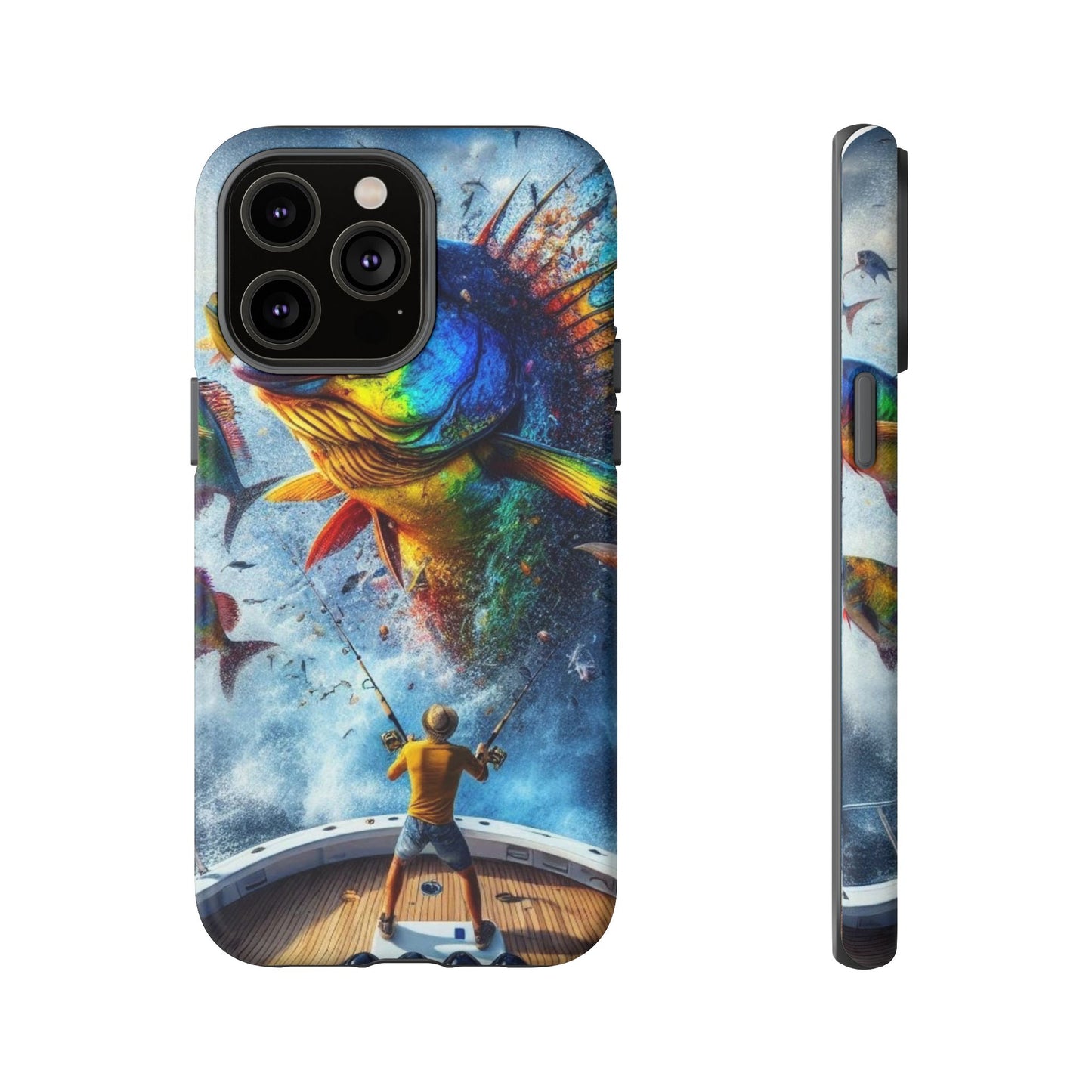 Vibrant Fishing Enthuiast Phone Tough Case