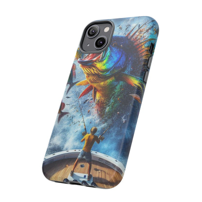 Vibrant Fishing Enthuiast Phone Tough Case