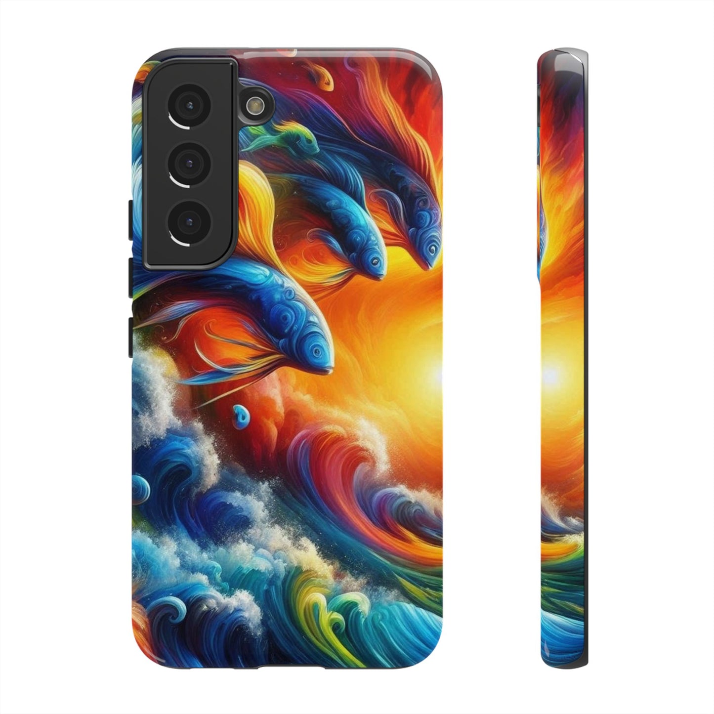 Vibrant Fishing Enthuiast Phone Tough Case