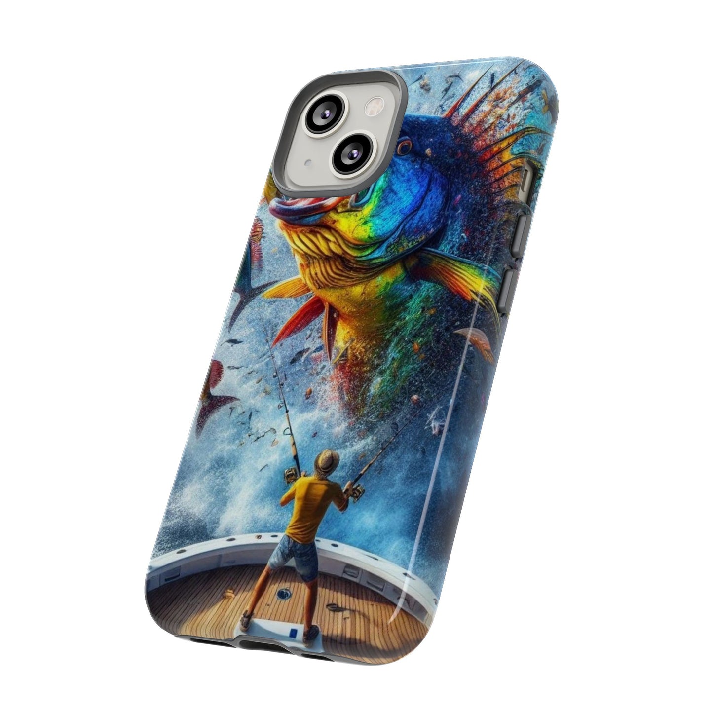 Vibrant Fishing Enthuiast Phone Tough Case