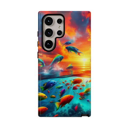 Vibrant Fishing Enthuiast Phone Tough Case