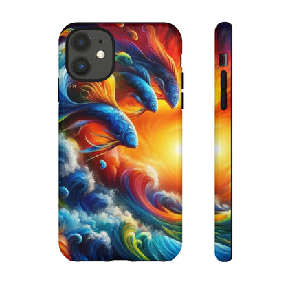 Vibrant Fishing Enthuiast Phone Tough Case