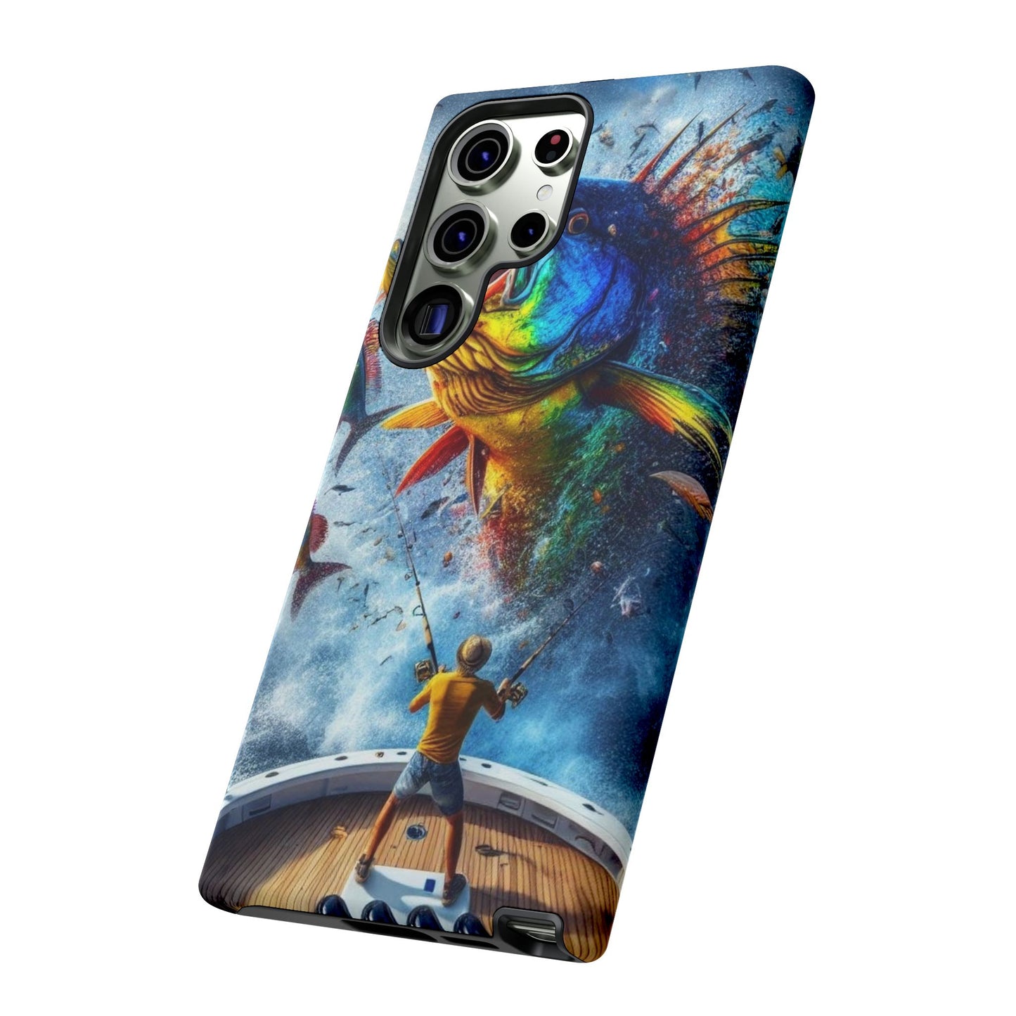 Vibrant Fishing Enthuiast Phone Tough Case