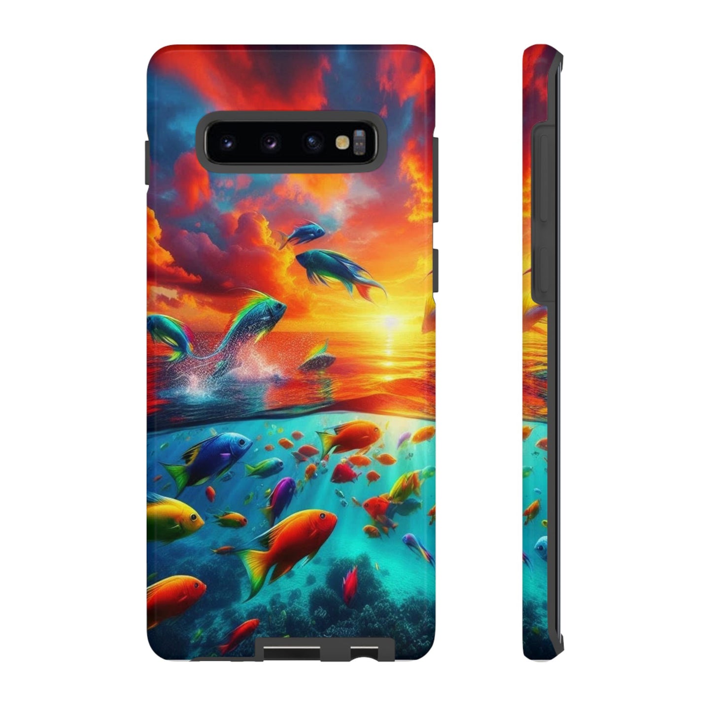 Vibrant Fishing Enthuiast Phone Tough Case