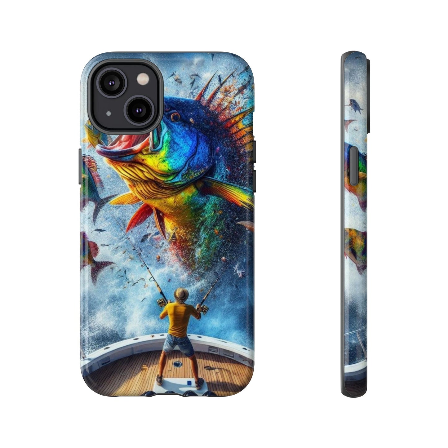 Vibrant Fishing Enthuiast Phone Tough Case