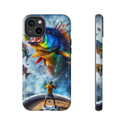 Vibrant Fishing Enthuiast Phone Tough Case