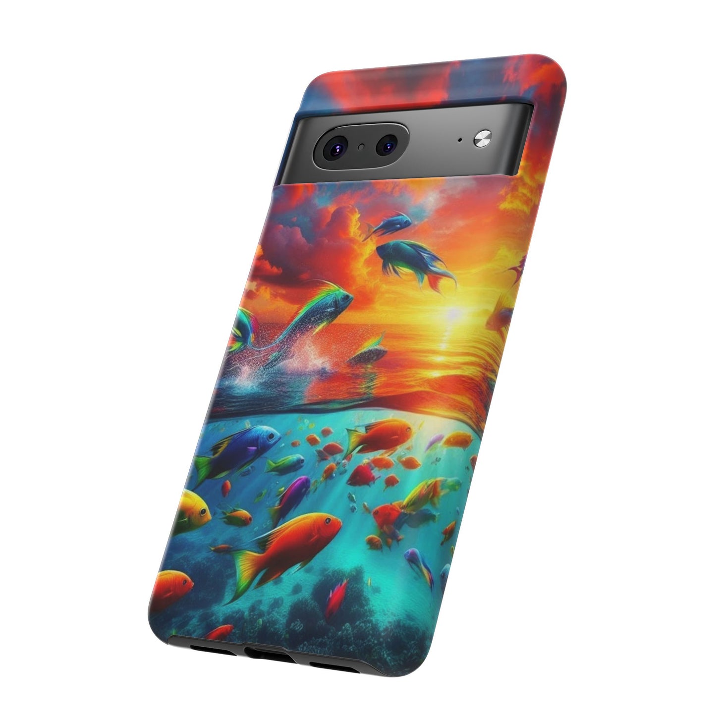 Vibrant Fishing Enthuiast Phone Tough Case