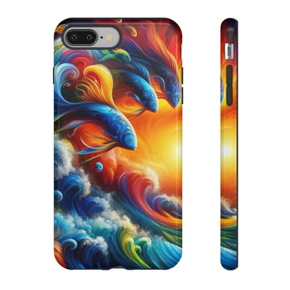 Vibrant Fishing Enthuiast Phone Tough Case