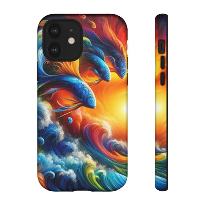 Vibrant Fishing Enthuiast Phone Tough Case