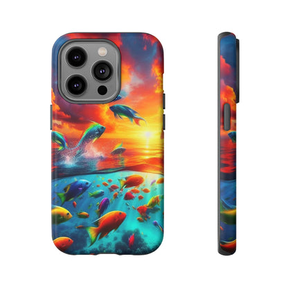 Vibrant Fishing Enthuiast Phone Tough Case