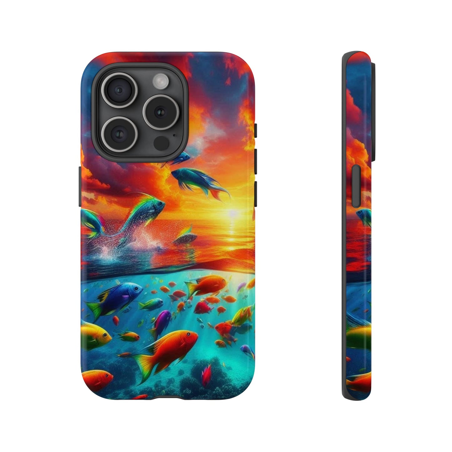 Vibrant Fishing Enthuiast Phone Tough Case