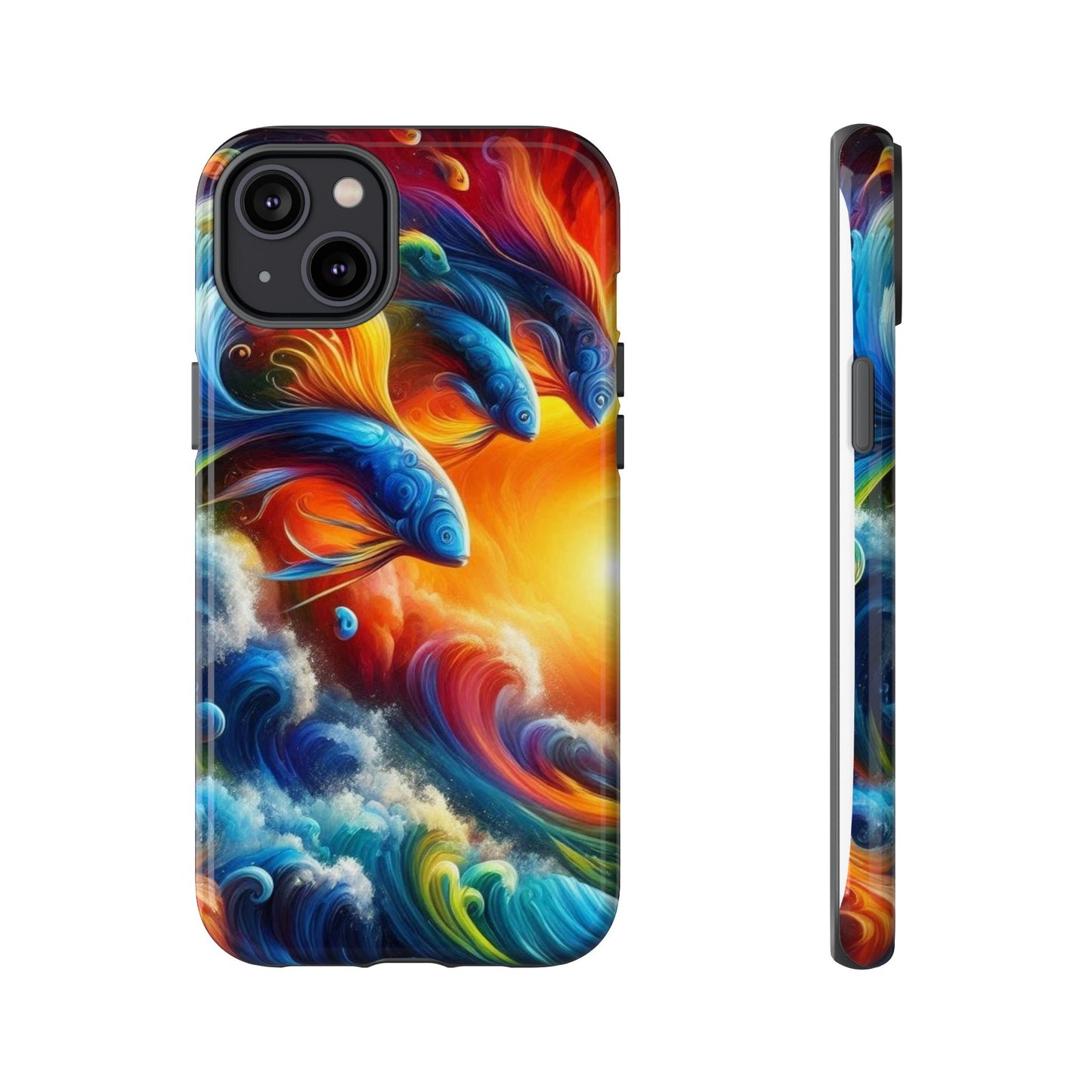 Vibrant Fishing Enthuiast Phone Tough Case