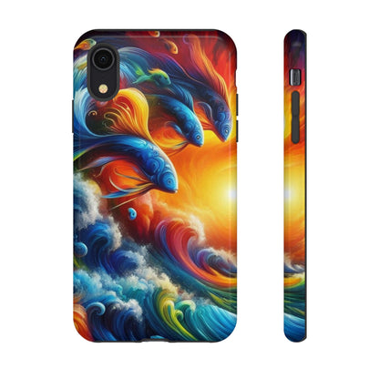 Vibrant Fishing Enthuiast Phone Tough Case