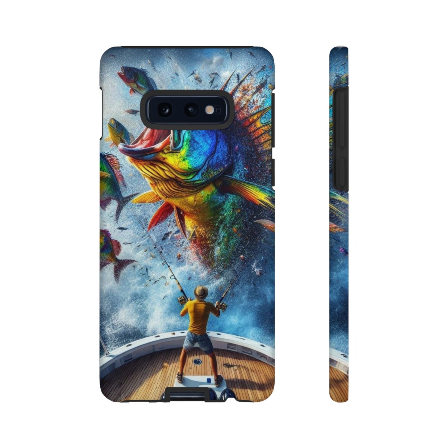 Vibrant Fishing Enthuiast Phone Tough Case