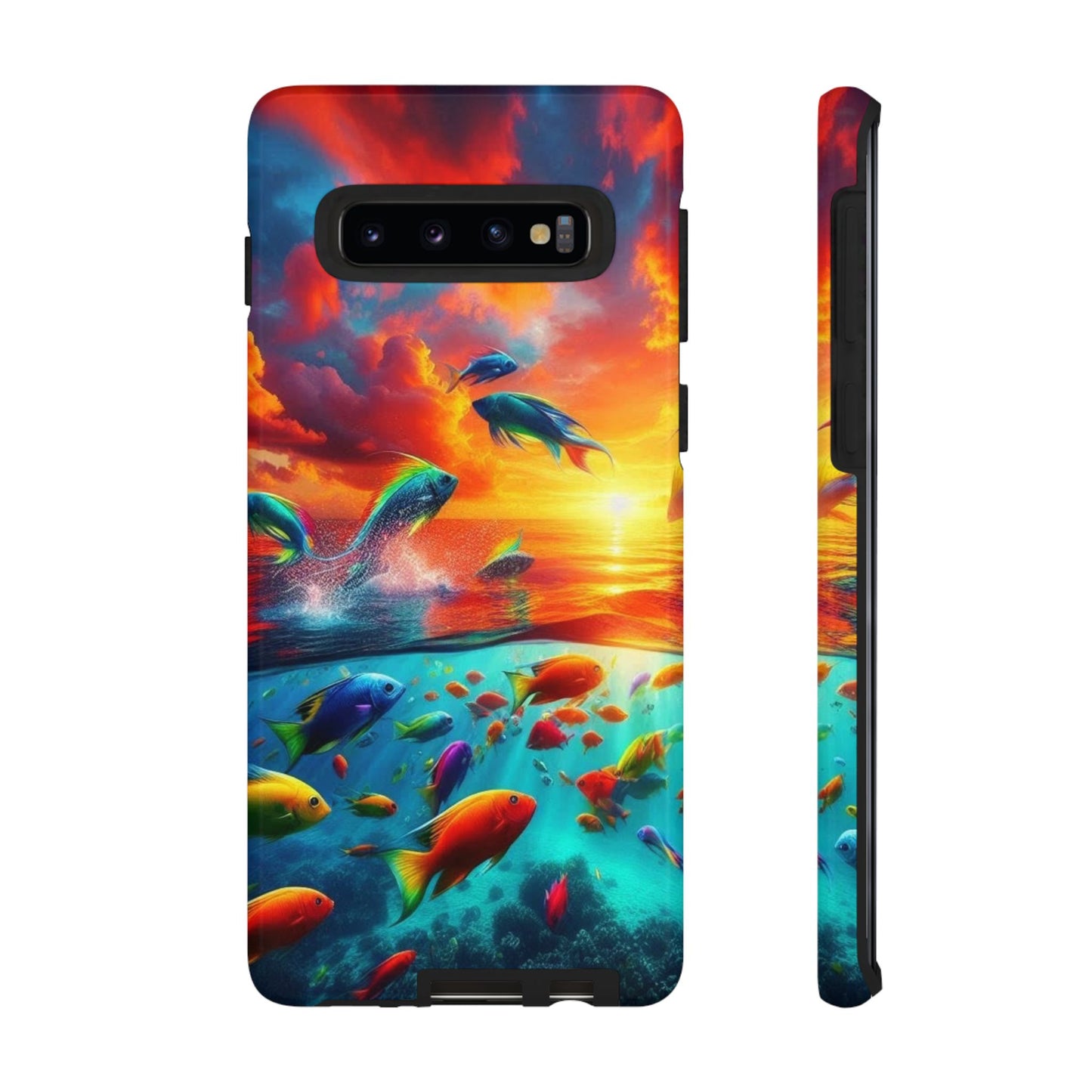 Vibrant Fishing Enthuiast Phone Tough Case