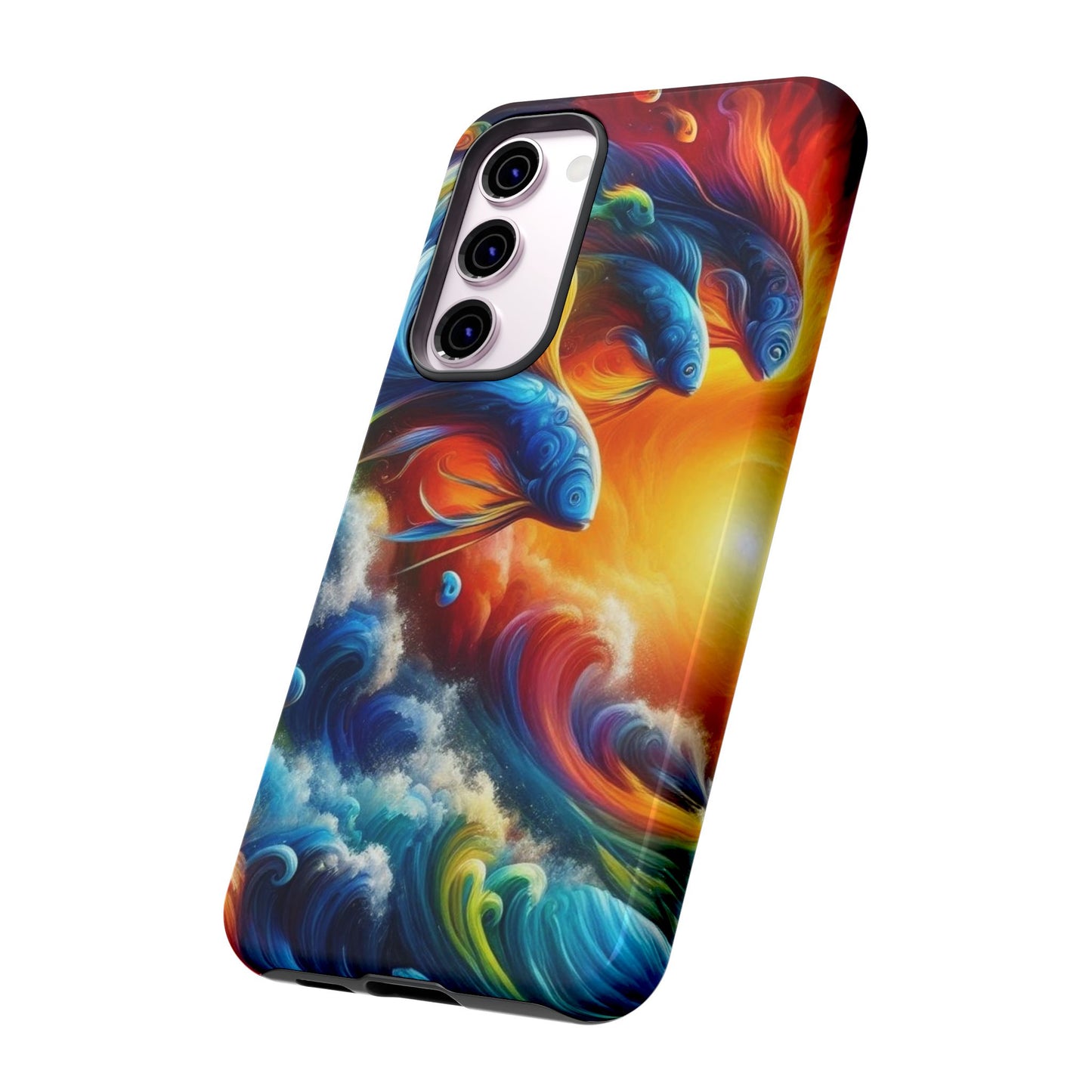 Vibrant Fishing Enthuiast Phone Tough Case