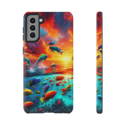 Vibrant Fishing Enthuiast Phone Tough Case