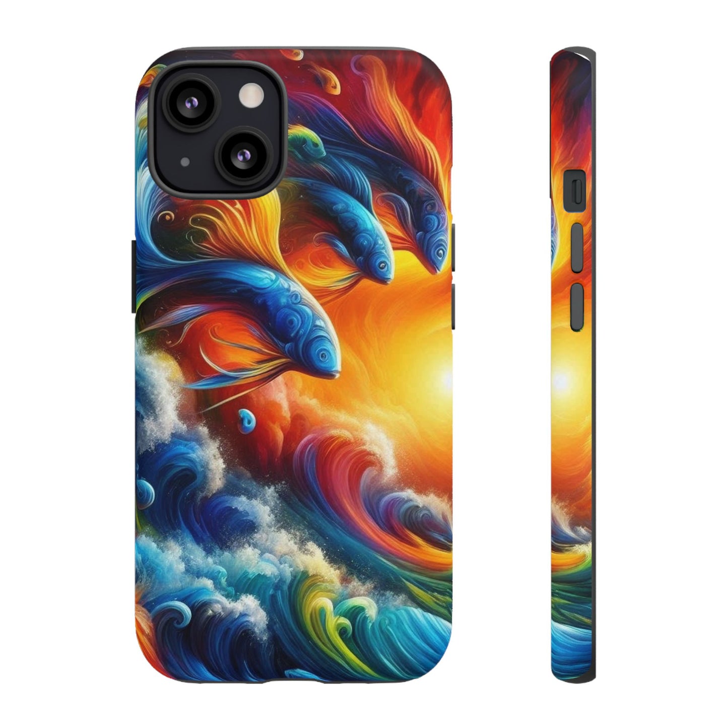 Vibrant Fishing Enthuiast Phone Tough Case