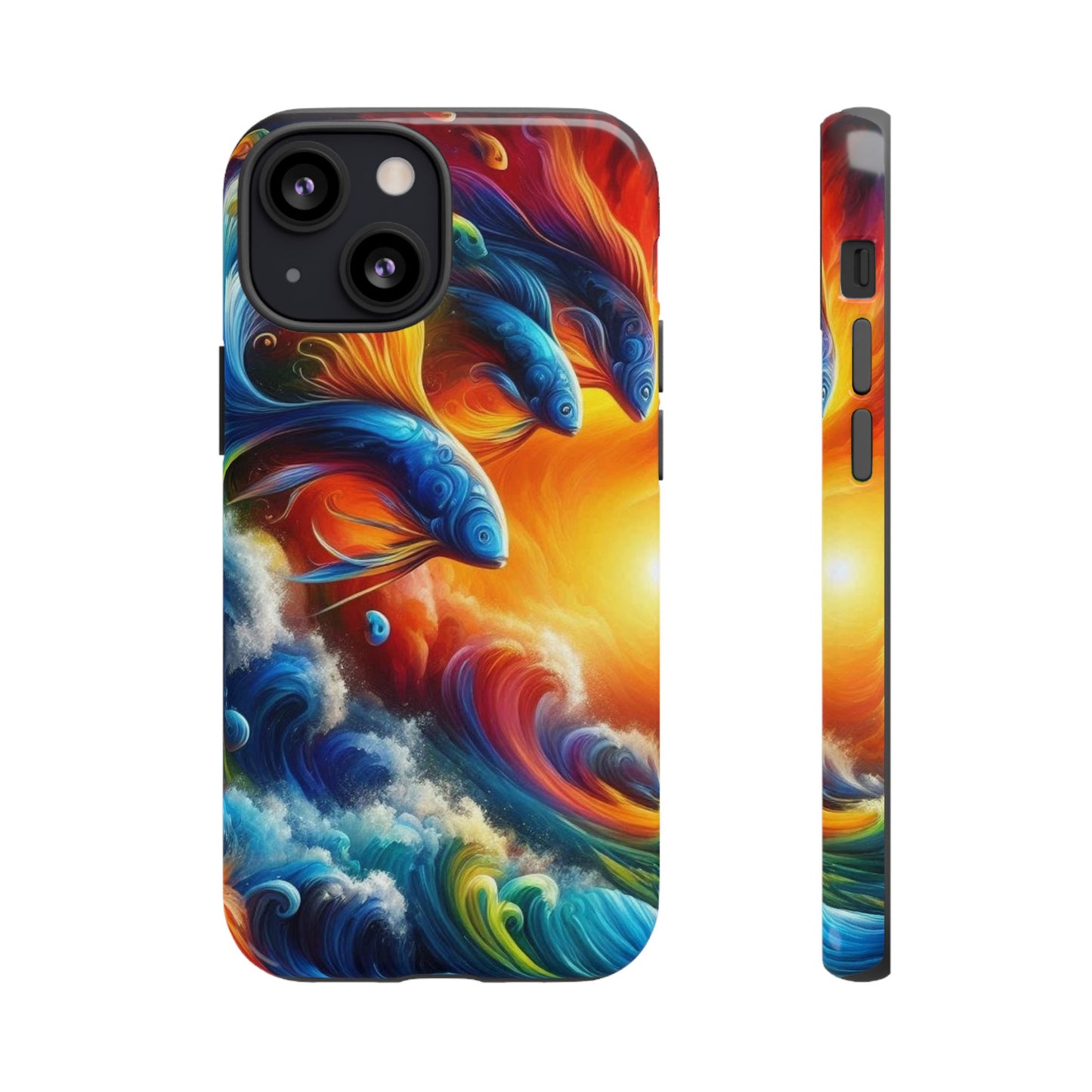 Vibrant Fishing Enthuiast Phone Tough Case