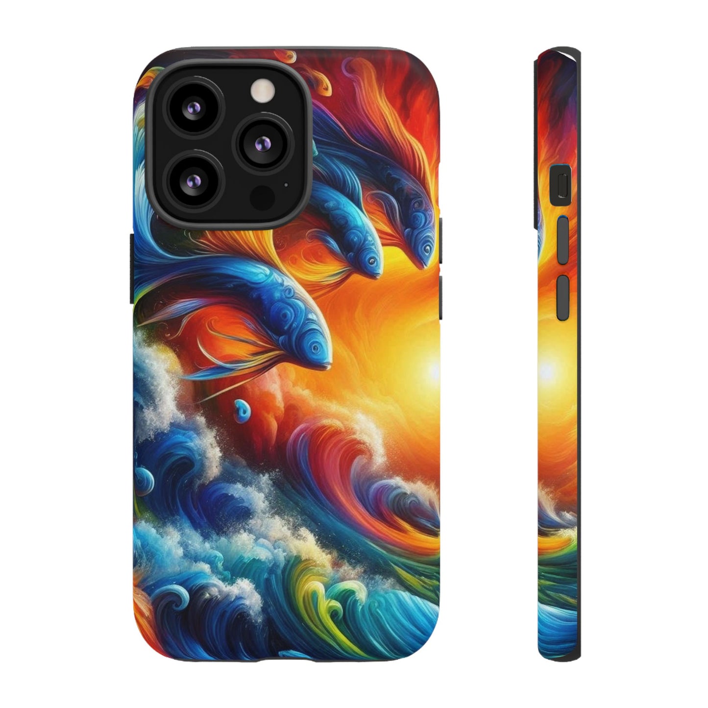 Vibrant Fishing Enthuiast Phone Tough Case