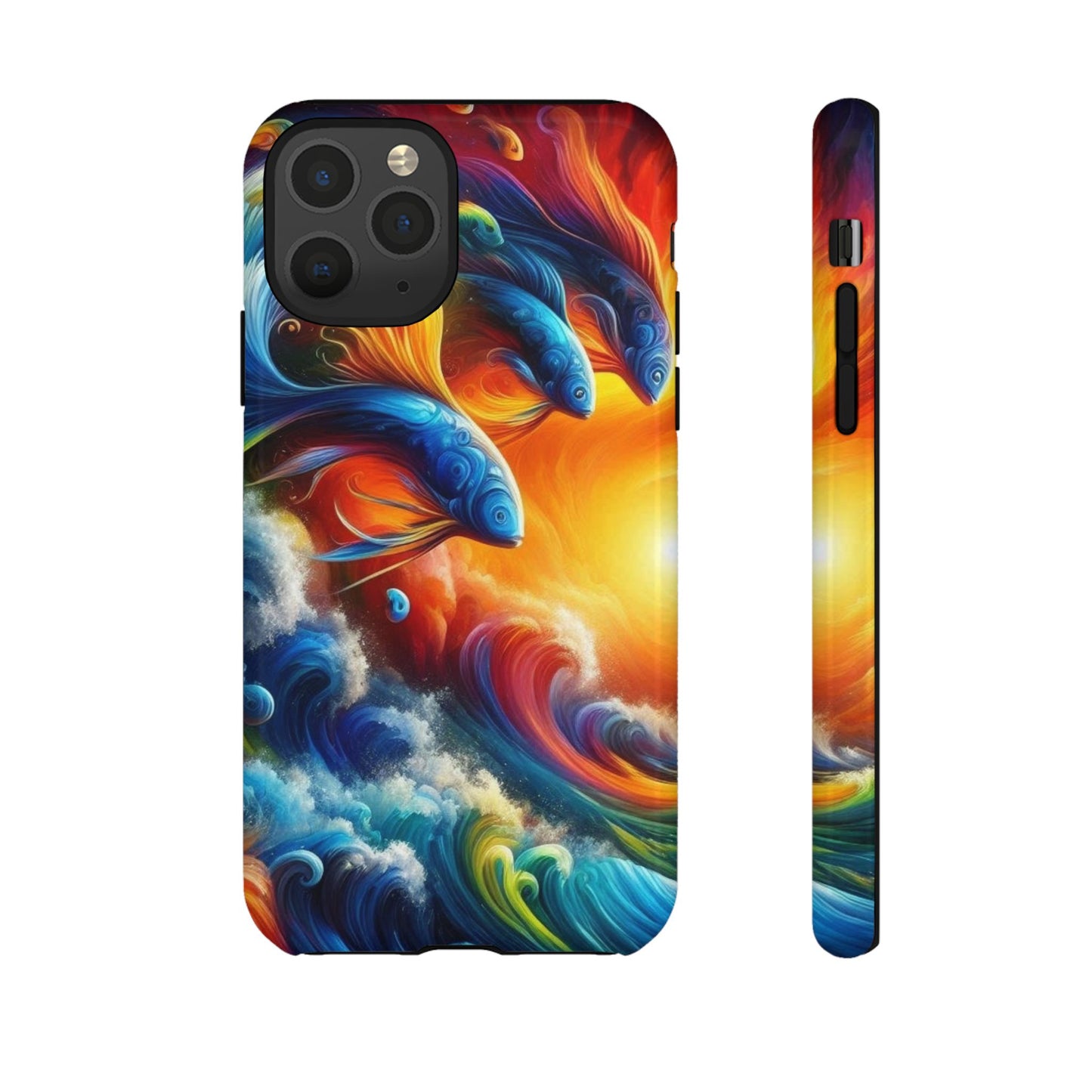 Vibrant Fishing Enthuiast Phone Tough Case